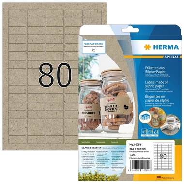 HERMA Etichette 35,6 x 16,9 mm 10751 da silphia paper 1600 pezzi