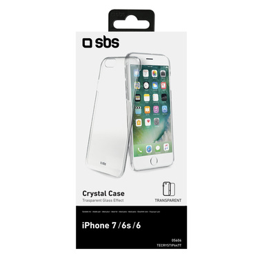SBS transparent glass effect PC cover for iPhone 7/6S/6
