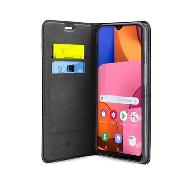 Book-style case with card holder pockets for Samsung Galaxy A20s