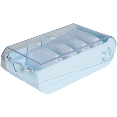 EXACOMPTA Schedario Bunny Box A7 5346223D blu pastello 13.2x8.5x25cm