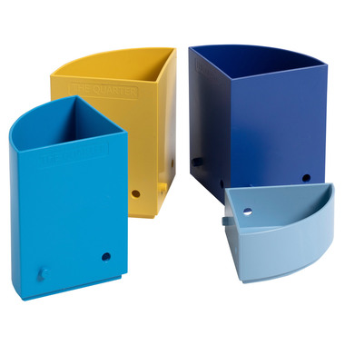 EXACOMPTA Stifteköcher BeeBlue 68202D The Quarter, mehrfarbig