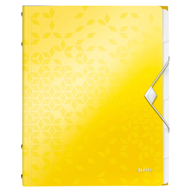 LEITZ Ordnungsmappe WOW PP A4 4633-00-16 gelb 6-teilig