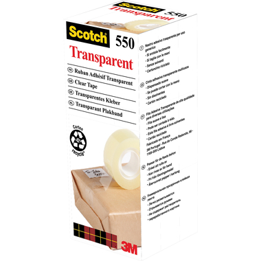SCOTCH Tape 550 19mmx33m 5501933K transparent, reissfest