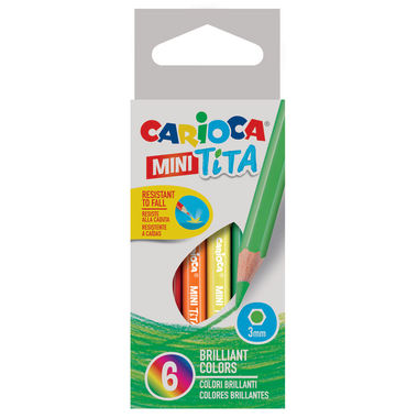 CARIOCA Matita colorata Mini Tita 3mm 42322 6 pezzi