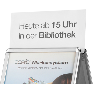 MAGNETOPLAN Panneau publicitaire A1 20 pour chevalet de trottoir