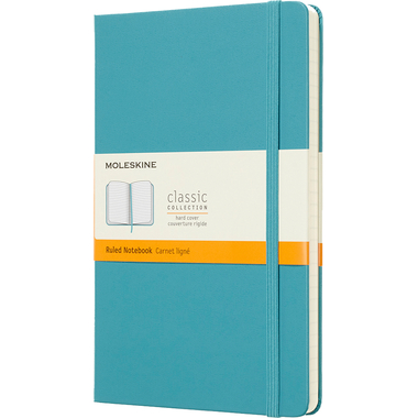 MOLESKINE Notizbuch L/A5 715345 liniert, HC, Riff Blau
