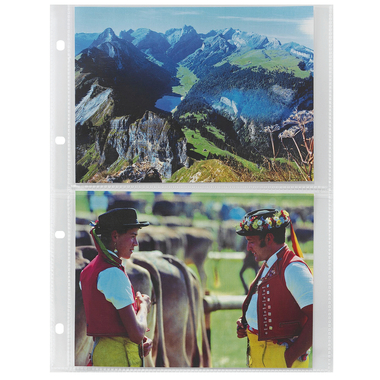 HWB Foto-Zeigetaschen A4 03606.11 13x18cm,120my,glatt,10St