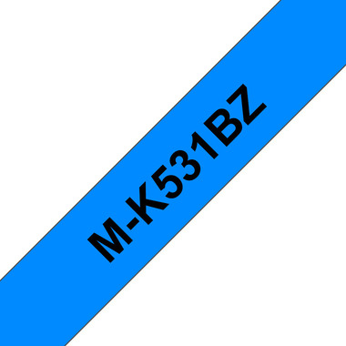 PTOUCH Nastro, non lam. nero/blu M-K531BZ per PT-65/75/85/110 8mx12mm