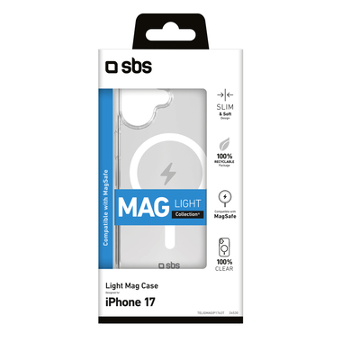 Coque transparente fine pour iPhone 17 | SBS