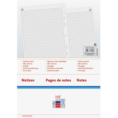 RIDOIDE Timing 1 Note a scacchiera 7065451.25 32 Foglie 14.8x21cm