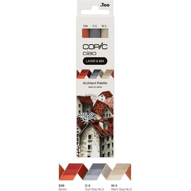 COPIC Marker Ciao 220750304 Architect Palette 3 Stück