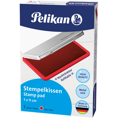 PELIKAN Metall-Stempelkissen rot 331025 Gr.2 11x7cm