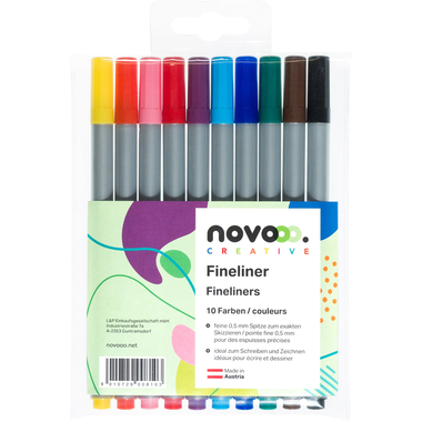 NOVOOO Finlelinerset 0.5mm 21123 assortiert 10 Stück