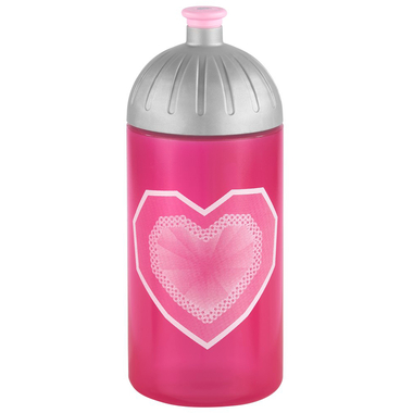 STEP BY STEP Bouteille 188191 Glitter Heart, Pink