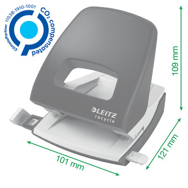 LEITZ Perforatore NeXXt Recycle 5003-00-35 blu, CO2 neutro 30 fogli