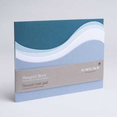 GMUND Berg&Tal Blocco A5 32839 grigio-blu, blanko 35 fogli