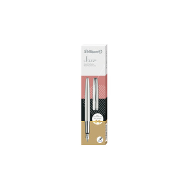 PELIKAN Stylo plume Jazz Noble M 821858 Elegance Silber