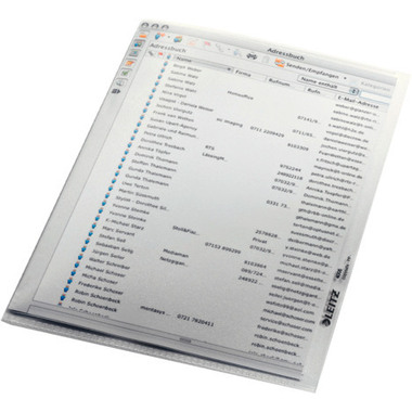 LEITZ Dossier PP A5 40050003 0,13mm grana 100 pezzi