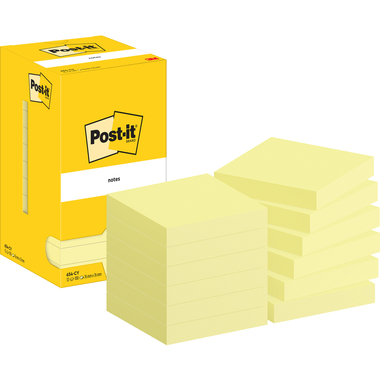POST-IT Block 76x76mm 654 CY Gelb 12x100 Blatt