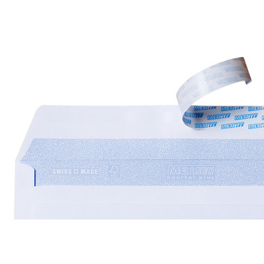 METTLER Couvert Fenster rechts C5/6 7064 100g hochweiss, Kleber 500 Stk