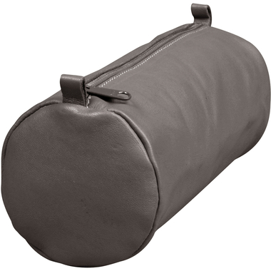 CLAIREFONTAINE Schlamperetui AgeBag 22x8cm 77035C grau, rund, Leder
