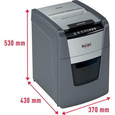 REXEL Destructeur docu. Optimum AF+ 2020100XCH 100X, P-4, 34lt