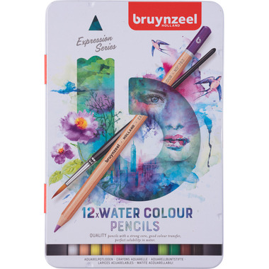 BRUYNZEEL Acqerello Expression 60313012 12 colori scatola di metallo