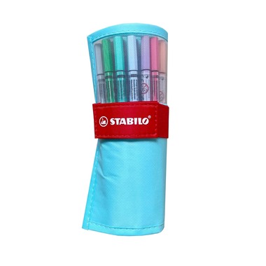 STABILO Rollerset point 68 1.1mm 6825-08-01CH 25 Farben ass. pastellblau