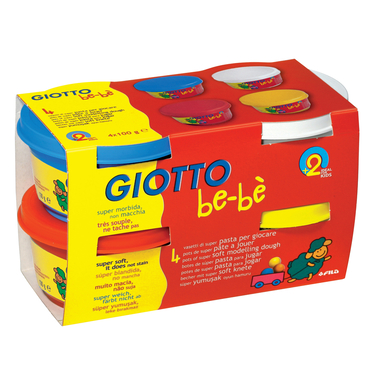 GIOTTO Modellierknete 464901 4x100g