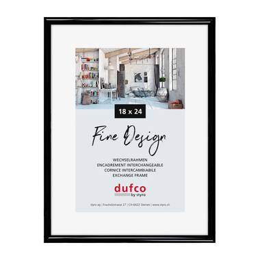 DUFCO Cadre 18x24cm 1400.40050 Fine Design noir