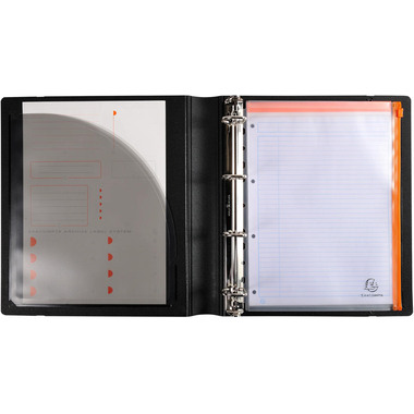 EXACOMPTA Ringbuch Exactive 3cm 51234E schwarz 4-Ring A4+