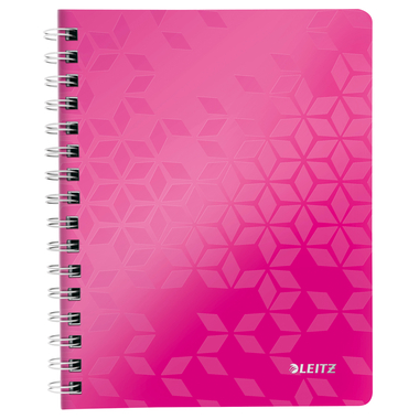 LEITZ Bloc-notes WOW PP A5 46410023 pink quadrillé
