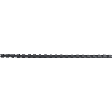 GBC Baguettes de reliure 6mm A4 4028173 noir, 21 anneaux 100 pcs.