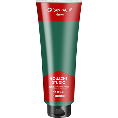 CARAN D'ACHE Couleur opaque Gouache 450ml 2340.210 vert émeraude, Studio