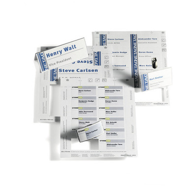 DURABLE Etiquettes Badgemaker 145602 blanc, 60x90mm 20flls./8pcs.