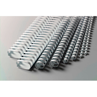 GBC Plastikbindrücken 6mm A4 4028193 weiss, 21 Ringe 100 Stück