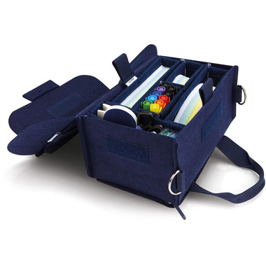 MAGNETOPLAN Borsa Moderatore ecoAware 11123 blu, feltro, acc. Incl.