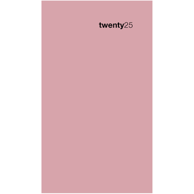 BIELLA Taschenagenda Colorful 2025 830760400025 1W/2S rosa ML 8.7x15.3cm