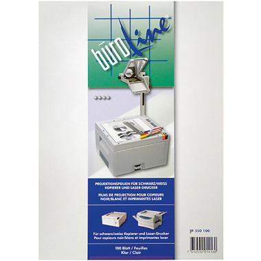 BÜROLINE Film di proiezione OHP A4 550100 per copista n/b 100 fogli