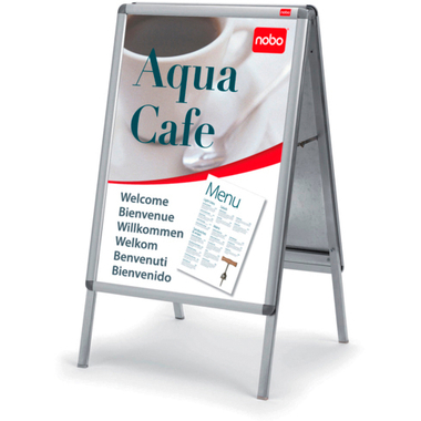 NOBO Plakatständer A0 1902204 903x75x1493mm silber