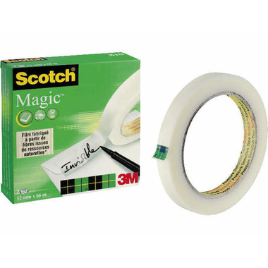 SCOTCH Magic Tape 810 12mmx66m M8101266 trasparente, 2 rotoli