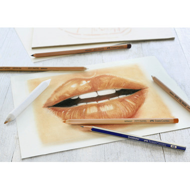FABER-CASTELL Zeichenset Klassik 114004 Bleistift,Papier, Pitt Oil
