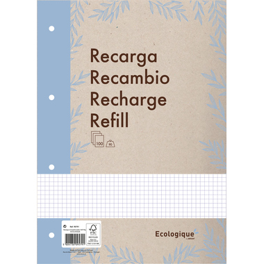 ANCOR Refill Blätter A4 116137 ECOLOGIQUE,90g,kariert 100 Bl.