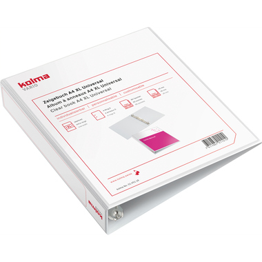 KOLMA Zeigebuch Vario XL Univ. A4 01.451.16 weiss, 4-Ring 45mm