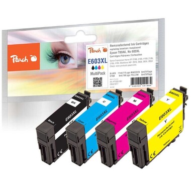 Peach Multi Pack, XL compatible with Epson No. 603XL, C13T03A64010