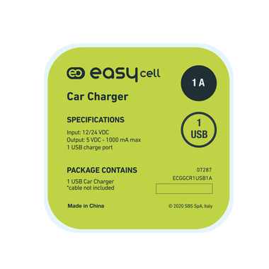 Caricabatterie auto 1xUSB-A