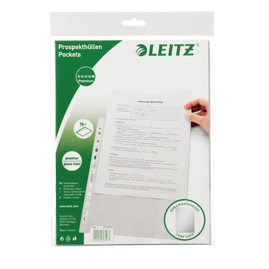 LEITZ Poches PP A4 47700002 clair, 0.08mm 100 pcs.