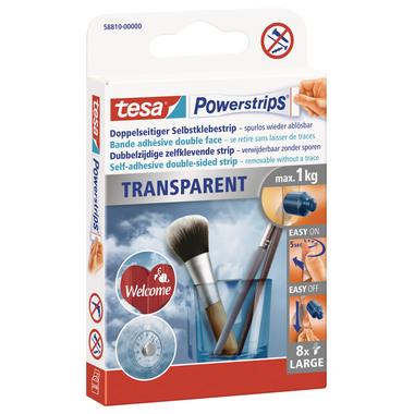 TESA Perstrips 58810-00000 transparent Large