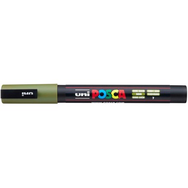 UNI-BALL Posca Marker 0.9-1.3mm PC-3M Khaki green khakigrün