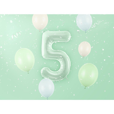 PARTYDECO Palloncino in foil no. 5 72cm FB230G-5-012 verde chiaro
